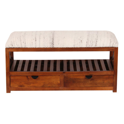 Myo Upholstered Drawers Storage Bench by Foundry Select