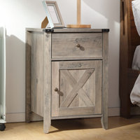 Kunkle Farmhouse Manufactured Wood Nightstand by Laurel Foundry Modern Farmhouse
