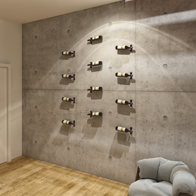 Latawn Bottle Wall Mounted Wine Bottle Rack by Rebrilliant