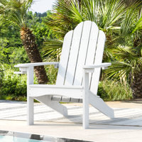 Roundup Plastic Adirondack Chair by Breakwater Bay
