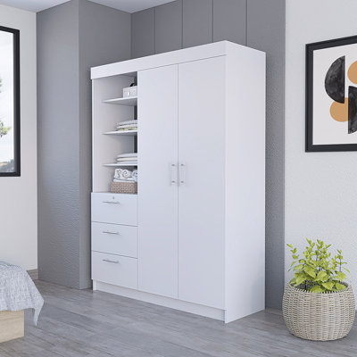 Rekisha Armoire Rumanu, 3 Drawers, Width x 59.1 by Latitude Run