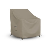 Heavy Duty Waterproof Outdoor Chair Cover, All Weather Protection Patio Deep Seat Lawn Chair Cover by Arlmont & Co.