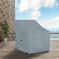 Heavy Duty Waterproof Outdoor Patio Chair Cover, All Weather Protection Patio Deep Seat Chair Cover Protector by Arlmont & Co.