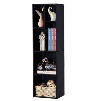 Emmuela Bookcase Cube Bookcase 5 Shelf Open Shelf Irregular Shelf Storage Bookcase