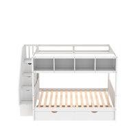 Gissette Twin over Full 2 Drawer Standard Bunk Bed with Shelves by Harriet Bee by Harriet Bee