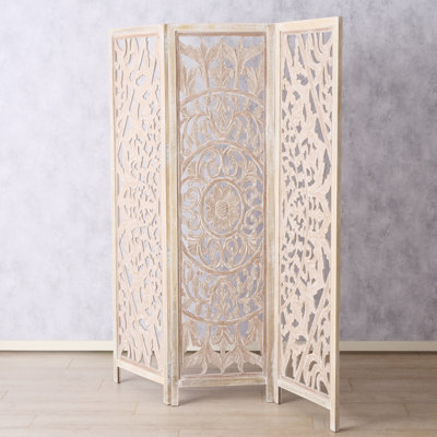 Sheredan 3-Panel Folding Mandala Room Divider