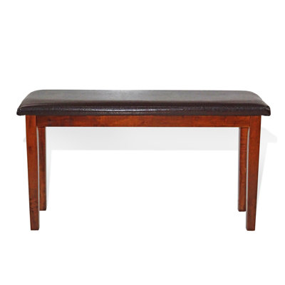 Johnniqua Faux Leather Bench by Winston Porter