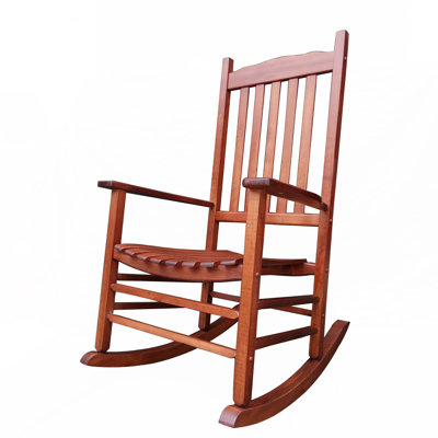 Dariell Outdoor Rocking Solid Wood Chair by Red Barrel Studio