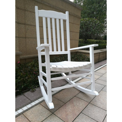 Dariell Outdoor Rocking Solid Wood Chair by Red Barrel Studio