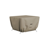 Covers & all Square Fire Pit Cover, 1000D Heavy Duty Waterproof Patio Fire Pit Table Cover, UV & Tear-Resistant Gas Fireplace Cover with Air Vents and by Arlmont & Co.