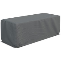 Heavy Duty Multipurpose Outdoor Rectangle Firepit Cover, Durable UV Resistant Patio Waterproof Cover by Arlmont & Co.