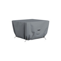 Heavy Duty Multipurpose Outdoor Square Fire Pit Cover, Durable & UV Resistant Patio Waterproof Cover by Arlmont & Co.