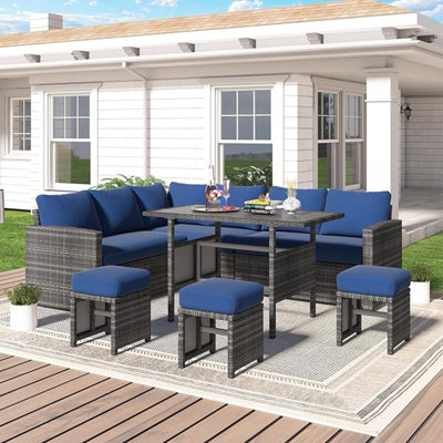 Angila 7 Piece Sectional Seating Group by Lark Manor