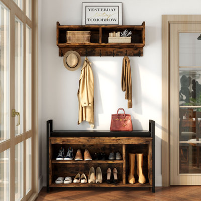 Marshallville Hall Tree with Bench and Shoe Storage by The Twillery Co.