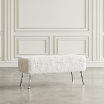 Kristell Upholstered Flip Top Storage Bench by Mercer41