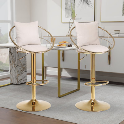 Nekesha Swivel Adjustable Height Bar Stool
