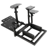 Flight Simulator Cockpit Fit for Logitech Thrustermaster HOTAS WARTHOG,No Throttle Joystick by Inbox Zero
