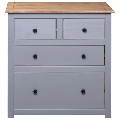 Sideboard Drawer Cupboard for Bedroom Storage Cabinet Pine Panama Range by Ebern Designs