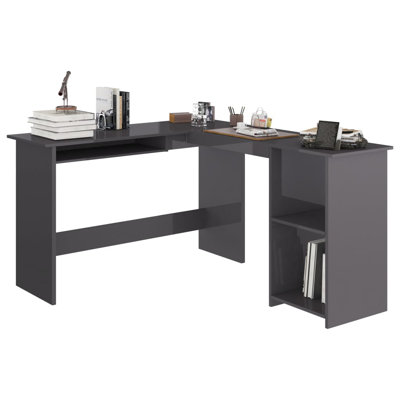 Corner Desk L-Shaped Computer Desk Home Office Desk Engineered Wood by Ebern Designs