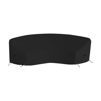Hokku Designs Curved Sofa Cover, 18 Oz Cover Tuff Waterproof & UV Resistant Material With Drawstring, Ideal For Indoors/Outdoors (190 L X 36 W X 39 H by Hokku Designs