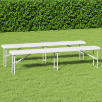 Ashien 2 Patio Picnic Bench by Wade Logan
