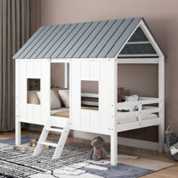 Erwinville Twin Solid Wood Loft Bed by Harper Orchard by Harper Orchard