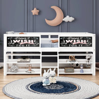 Guydra Twin Solid Wood Low Loft Bunk Bed by Harriet Bee by Harriet Bee