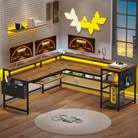 Alarich L-Shape Gaming Desk with Built in Outlets by 17 Stories
