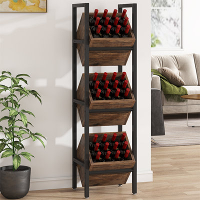 Ulvia 27-36 Bottle Floor Wine Bottle Rack by 17 Stories