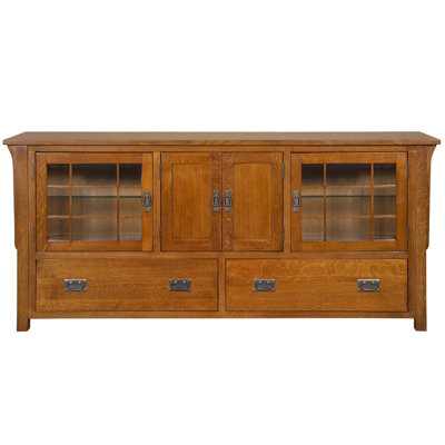 Chandra Solid Wood TV Stand for TVs up to 78" by Wildon Home