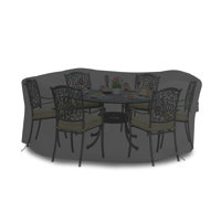 Heavy-Duty Multipurpose Waterproof Outdoor Round Table & Chair Set cover, Patio Dining Table Cover by Arlmont & Co.