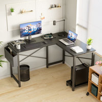 Hussan 50" Wide Reversible L-Shape Desk with Storage Bag by Inbox Zero