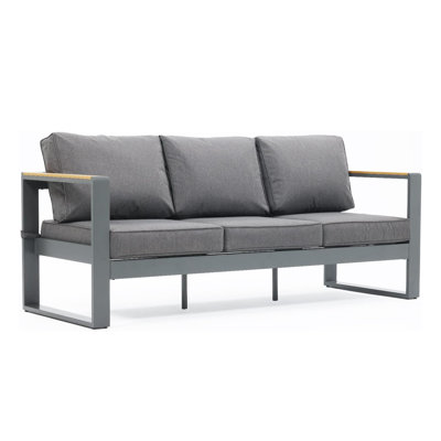 Billy-George 3 Seater Aluminum Sofa by Ebern Designs