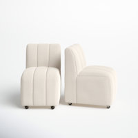 Richardton Linen Parsons Chair in Cream by Joss & Main