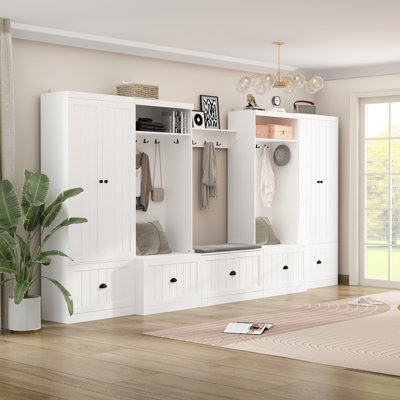 Beauvallon Hall Tree with Bench and Shoe Storage by Hokku Designs