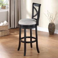 Berniece Swivel Bar & Counter Stool by Lark Manor