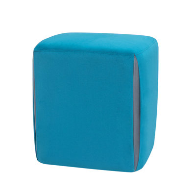 Nenah 14" Wide Square Cube Ottoman by Ebern Designs