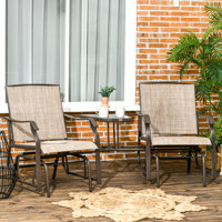 Outdoor Antwonn Glider Steel Chair by Lark Manor