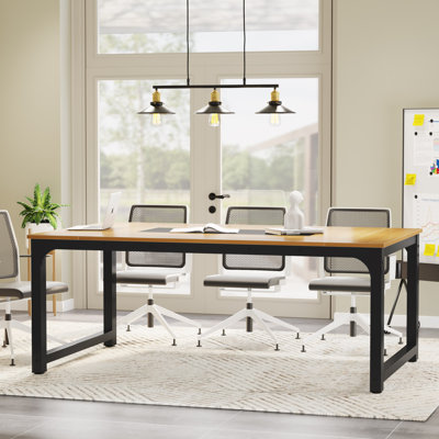 Kostantza Rectangular Conference Table by 17 Stories
