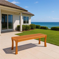 Wooden Picnic Bench by Foundry Select