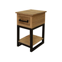 Lener Solid Wood Frame End Table with Storage by Union Rustic