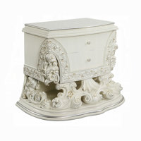 Jammin 2 - Drawer Nightstand in Antique White by Rosdorf Park