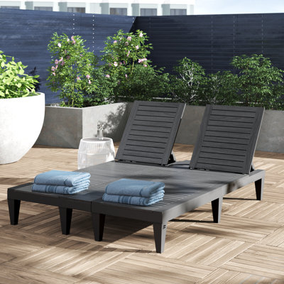 Ason 74.5" Long Reclining Double Chaise(Double Chaise) by Wade Logan