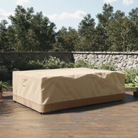 Pure Garden Outdoor Table Cover with UV 50+ and Waterproof Backing - Patio Furniture Covers by Arlmont & Co.