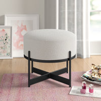 Barrion 21.26" Wide Round Cocktail Ottoman