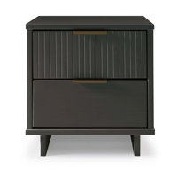 Granville 18" W 2-Drawer Solid Wood Nightstand by Manhattan Comfort