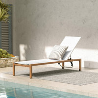 Bannock Outdoor Metal Chaise Lounge by Hokku Designs