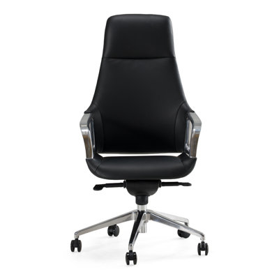 Marqueal Genuini Leather Executive Chair by Orren Ellis