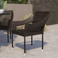 Annaise All Weather Commercial Grade PE Rattan Stacking Patio Chair by Lark Manor
