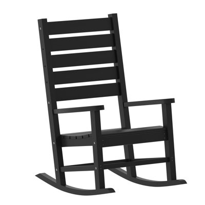 Maxance Classic Commercial Grade Outdoor All-Weather HDPE Rocking Chair by Latitude Run